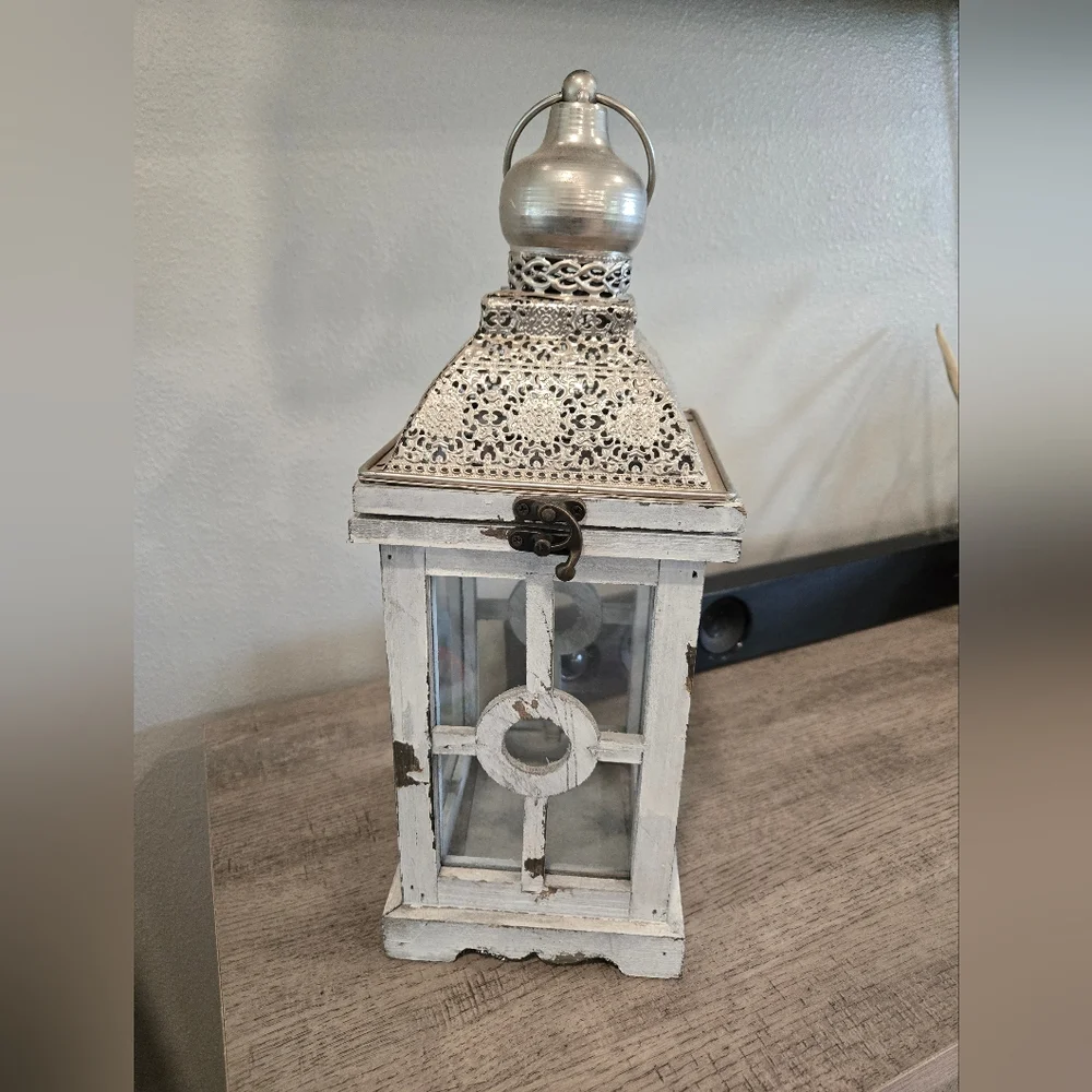 Rustic Grey Lantern